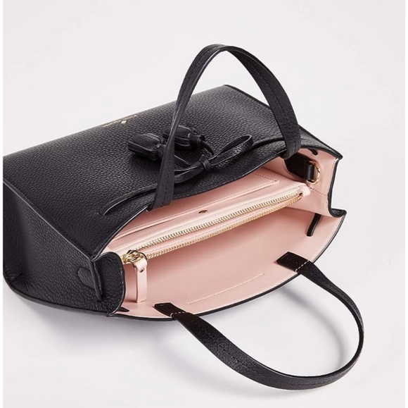 Kate Spade Hayes Street Sam Tote black leather excellent - Picture 2 of 12